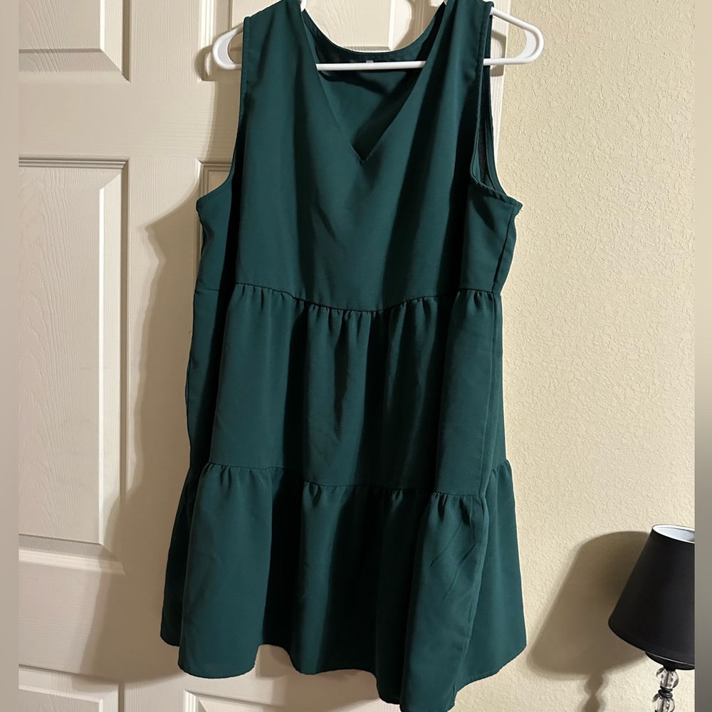 Green Sleeveless Dress